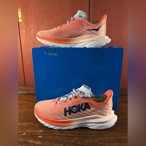Hoka One One Mach 5 Camellia Peach Womens Running Shoes Size US 8B